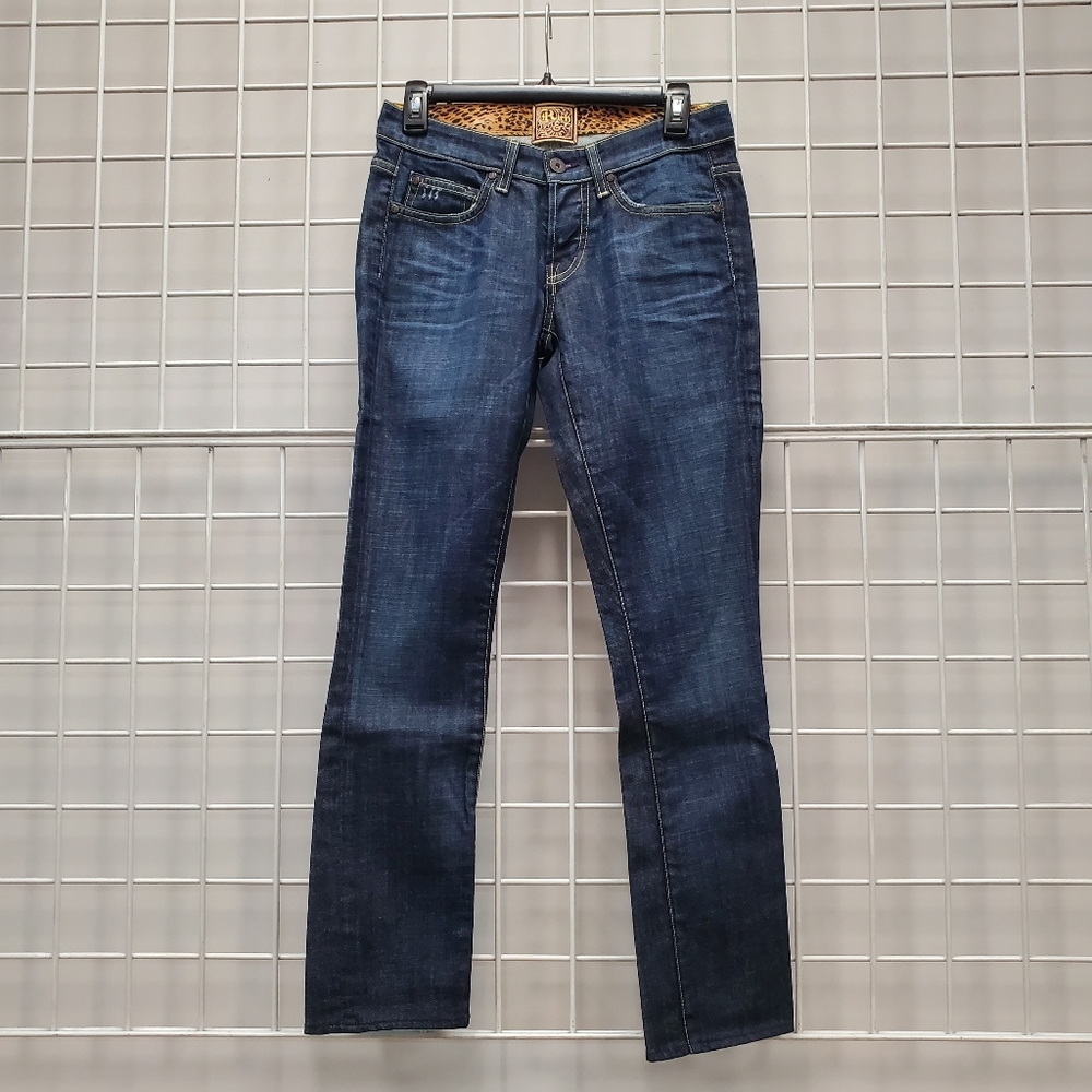 Rich & Skinny Dark Blue Straight Jeans